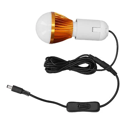 E27 Bulb Spiral LED White Light For Camping Tent 12V 5W With DC Line • $15.18