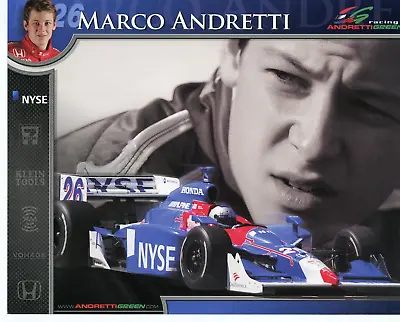 Marco Andretti Driver Hero Card 2006 Indianapolis 500 Andretti Green Racing Indy • $7