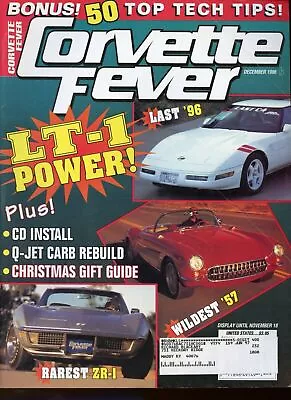 Corvette Fever Magazine December 1996 LT-1 Power! CD InstallQ-Jet Carb Rebuild • $4.99