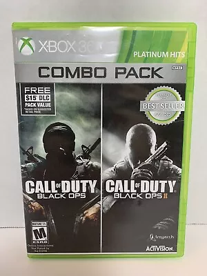 Call Of Duty Black Ops 1 & 2 Combo Pack  Xbox 360 READ DESCRIPTION Free Shipping • $28.99