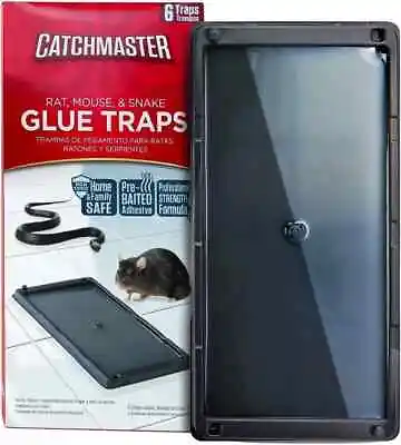 Catchmaster Rat & Mouse Glue Traps 6 Pk Large Bulk Glue Rat Traps Mouse Traps. • $19.99