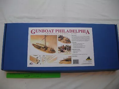 Model Shipways MS2263 Gunboat Philadelpha Laser WoodShip Model Kit1:24 Scale • $129.99