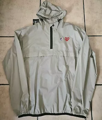 NWOT Comme Des Gacons Play K-Way Le Vrai 3.0 Leon Anorak Jacket Beige Size XL • $189.90