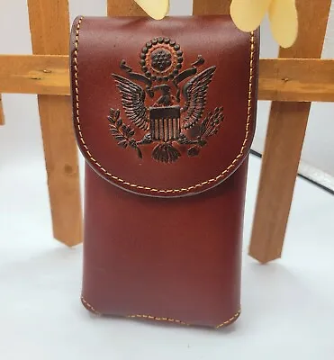 Montana West Cell Phone Holder Holster  Genuine Leather Belt Loop  American Eagl • $35