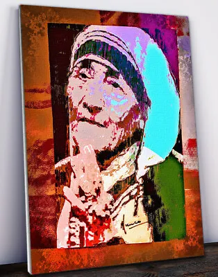 MARCO MARK - 'Mother Teresa 2' • Hand Signed & Varnished Print On Canvas • $119