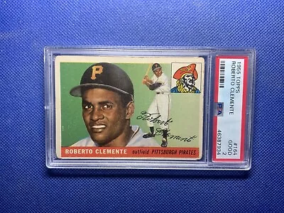 Roberto Clemente 1955 Topps #164 Rookie PSA 2 Pirates HOF • $1800