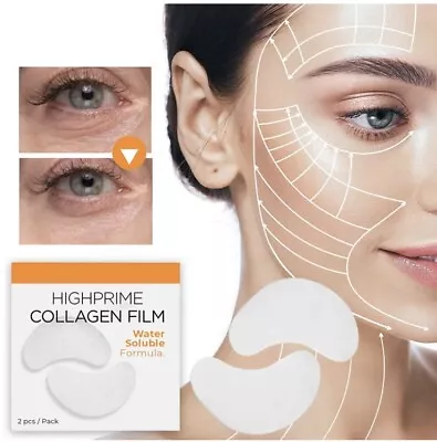 Under Eye Patches Collagen Film Water Soluble Pad Face Mask Anti Aging Wrinkles • £4