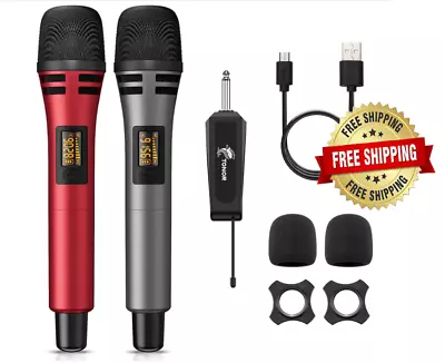 Microfonos Inalambricos Para Iglesias Fiestas Eventos Karaoke 2 Mic Sonido Top • $69.99
