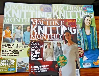 £4 • Buy Machine Knitting Monthly 3 Consecutive Magazines From 2010 Oct, Nov, Dec