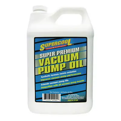 $44.87 • Buy SUPERCOOL V128 Vacuum Pump Oil, 1 Gal, Can,75 SAE Grade