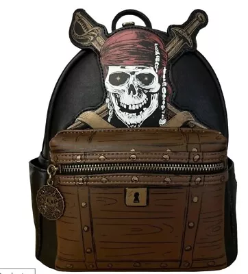 AUTHENTIC Loungefly Disney Pirates Dead Men Tell No Tales Backpack IN HAND BNWT! • $97.86