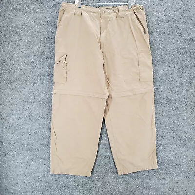 Sonoma Pants Mens 42X30 Beige Convertible Cargo Pockets Outdoor Hiking Casual • $17.49