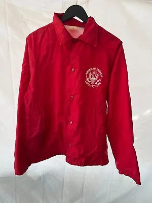 Vintage American Embassy Moscow U.S.S.R. 80s Button Up Nylon Jacket Made In USA • $99.99