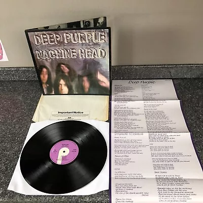 Lp Vinyl Deep Purple Machine Head Tpsa 7504 Uk 1st Press 1972 Ex/ex Super Copy • $99.46