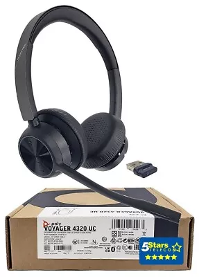 Poly Plantronics Voyager 4320 UC Wireless Headset USB-A (218475-01) Brand New • $126.95