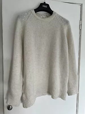 MNG Cream Soft Oversized Jumper Size M Ivory Mango 10/12 • $12.45