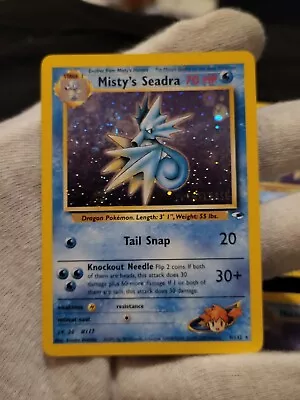 Pokémon Misty's Seadra PRERELEASE HOLO Promo 9/132 LP-NM • $7.50