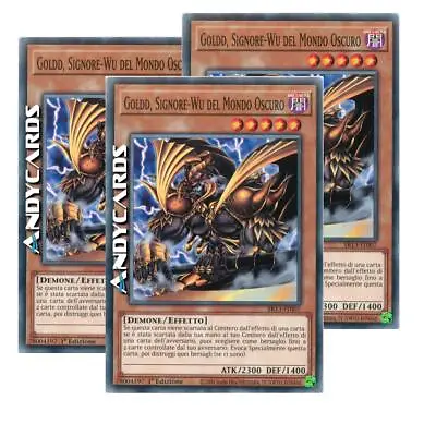 3x GOLDD LORD-WU OF THE DARK WORLD • Common • SR13 IT007 • 1Ed • Yugioh! • $1.07