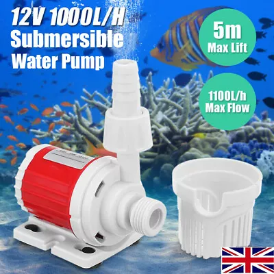 DC 12V 20W Solar Power Submersible Pump Fountain Pump Garden Pond Pool Tool Kit • £8.99