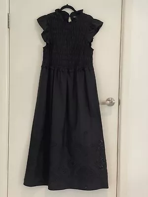 BNWT DECJUBA  Claire  Shirred Cap Sleeve Black Midi Dress Size: 12 RRP: $189.95 • $70