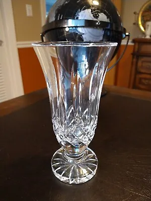 Waterford Crystal Lismore Footed Vase 7  Tall X 3.75  Diameter Signed EXC • $44