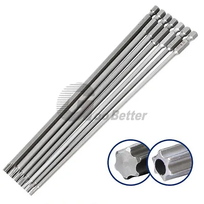 Torx Screwdriver Bit T8 - T50 Hex Security Magnetic Head 65 100 150 200mm Long • $2.95