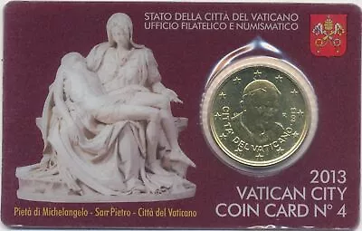 2013 Vatican Coin Card N. 4 - 50 Cents • $15.18