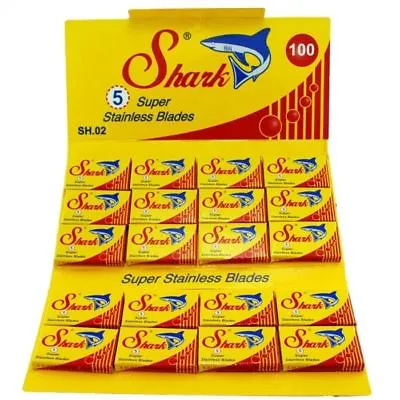 Shark Super Stainless Double Edge Razor Blades ( 100 Pieces )  • $9.80