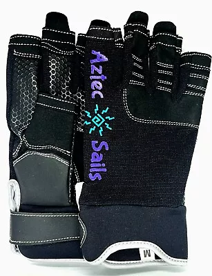 Aztec Sails Adult Sailing Yachting Dinghy V1S Gloves - Short Finger • £12.59