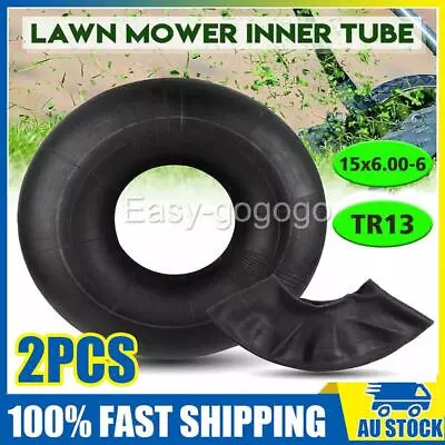 2X 15x6.00-6 NHS Inner Tube For Lawn Mower Tractor Cart ATV Tire Valve Tyre NEW • $24.45