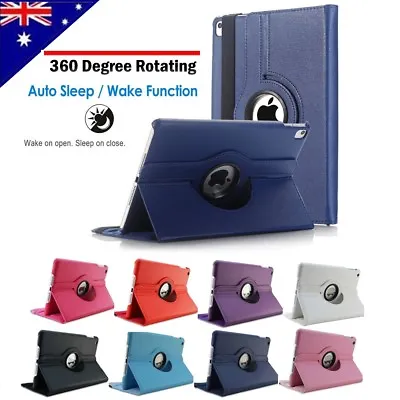 $9.99 • Buy 360 Rotate Smart Cover For IPad 3 5 7 Mini 2 4 Air 2 3 Pro 10.5  11  12.9  Case