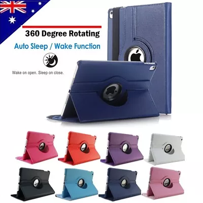 360 Rotate Smart Cover For IPad 3 5 7 Mini 2 4 Air 2 3 Pro 10.5  11  12.9  Case • $10.95