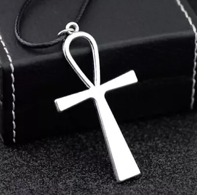 £3.29 • Buy Ankh Egyptian Cross Eternal Life Pendant Necklace Crux Cord Leather New Age Uk