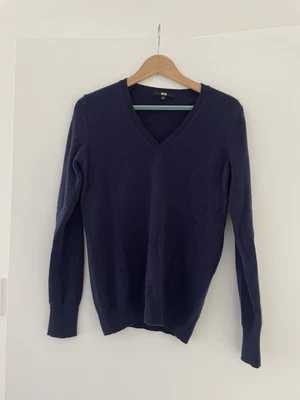 $35 • Buy Uniqlo Womens Pure Cashmere Jumper Knit Size S Navy