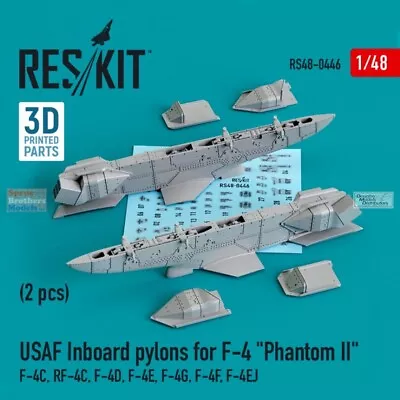 1/48 ResKit #480446 USAF F-4 Phantom II Inboard Pylons • $17.99