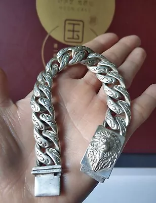 Fashion Chinese Miao Silver Tibet Silver Miao Silver Bracelet Gift • $5.88