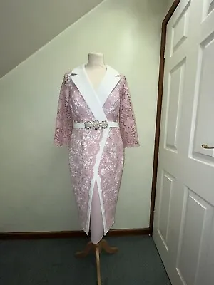 £275 • Buy Veni Infantino MOB Wedding Outfit Blush/Ivory Lace Size 16 BNWT £575