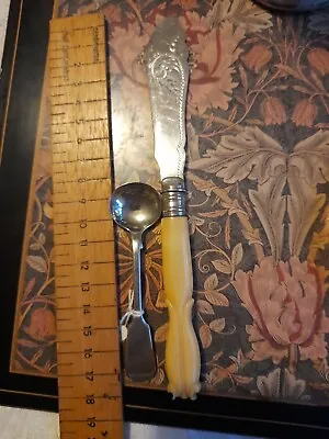 Antique Salt/Mustard/Sauce Spoon & Butter Cutlery  • £7.95