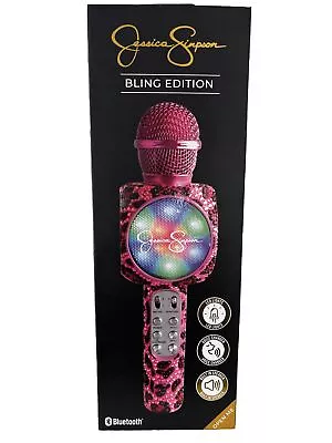Jessica Simpson Microphone Bling Edition - Wireless Bluetooth For Karaoke Pink • $30