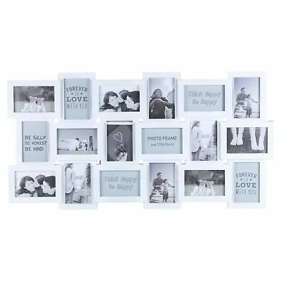 18 Multi Aperture Photo Picture Wall Frame Family Love Memories Collage Large • £34.95