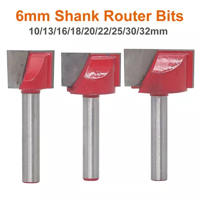 £11.99 • Buy 10mm-32mm Bottom Cleaning Woodworking T-Slot Milling Router Cutter Bit 6mm Shank