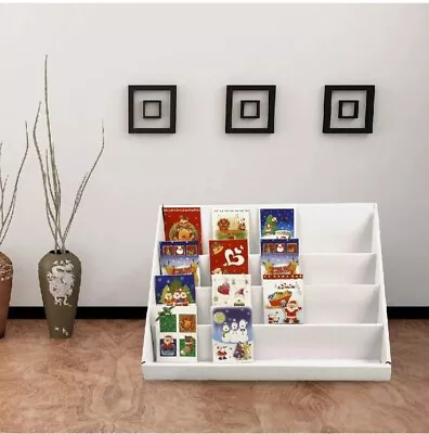 £11.99 • Buy 2X Card Display Stand 4 Collapsible Cardboard Greeting Counter Stand New UK