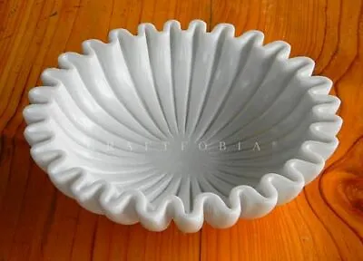 Handcrafted Marble Bowl/antique Scallop Bowl/fruit Bowl/vintage Ring Dish/decora • $50.65