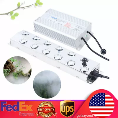 12 Head Ultrasonic Mist Maker Pond Hydroponics Landscape Fogger Mist Humidifier • $98.80