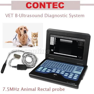 £1201 • Buy CE Portable Laptop Machine Digital Veterinary Ultrasound Scanner,Rectal Probe