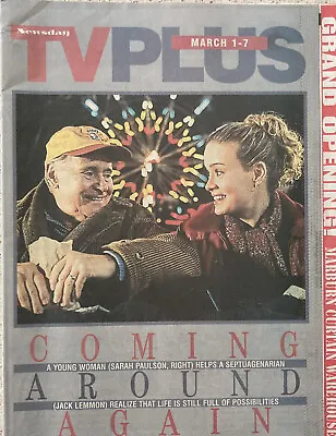 JACK LEMMON & SARAH PAULSON Newsday Local TV Guide March 1 1998 / LI NY Edition • $9.98