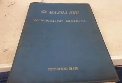 1965 MAZDA 800 Factory Workshop Manual  • $49.95