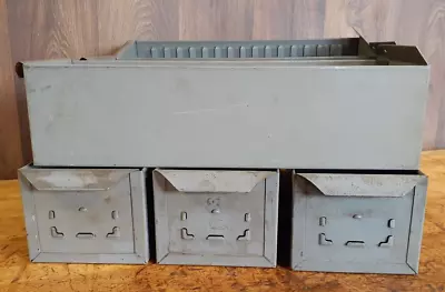 SIX (6) Vintage Metal Drawers SIX Industrial Very Heavy Duty  (LOT Of 6) • $37.99