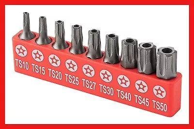 RAMPRO 9Pc Torx Star 5 Point Security Tamper Proof Driver Bit Set- T10 1520 • $14.20