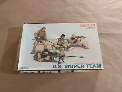 Dragon US Sniper Team Elite Force Series Figures 1:35 Scale Model Kit #3016 • $10